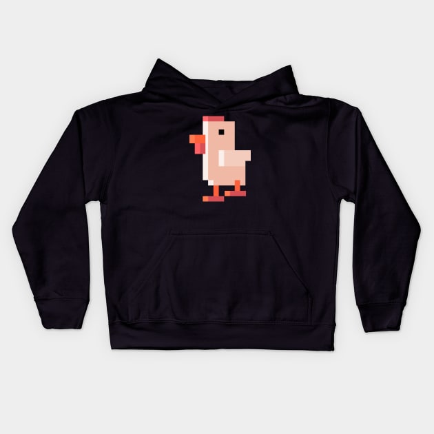 Chicken Jump Kids Hoodie by Pushloop